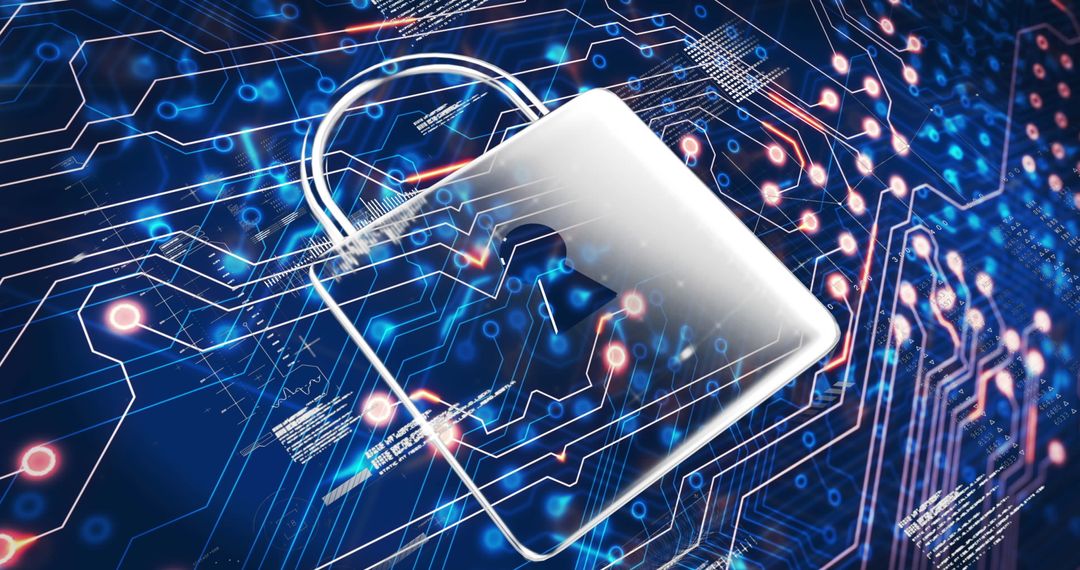 Digital Data Security with Circuit Lock Symbol