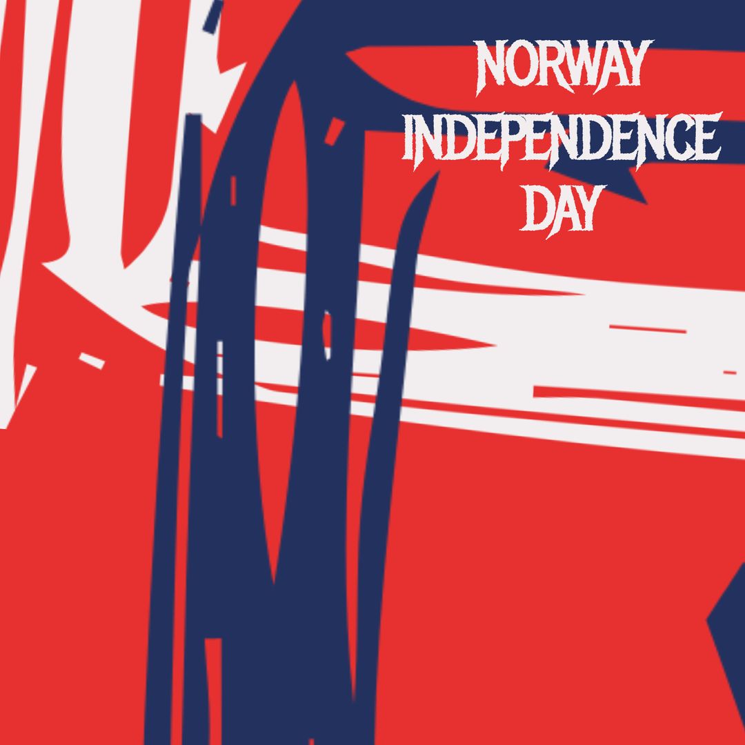 Abstract Norway Independence Day Celebratory Design