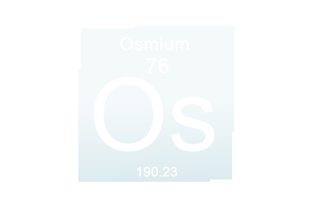 Osmium Element Symbol on Blue and Transparent Cube with Transparent Background PNG - Download Free Stock Images Pikwizard.com