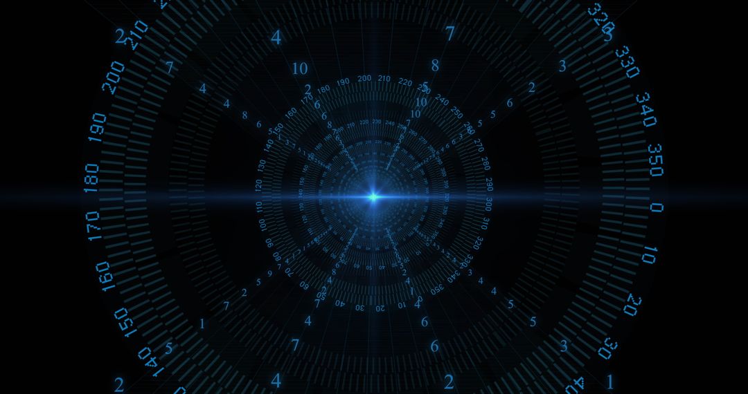 Digital Binary Tunnel with Scopes and Light Burst