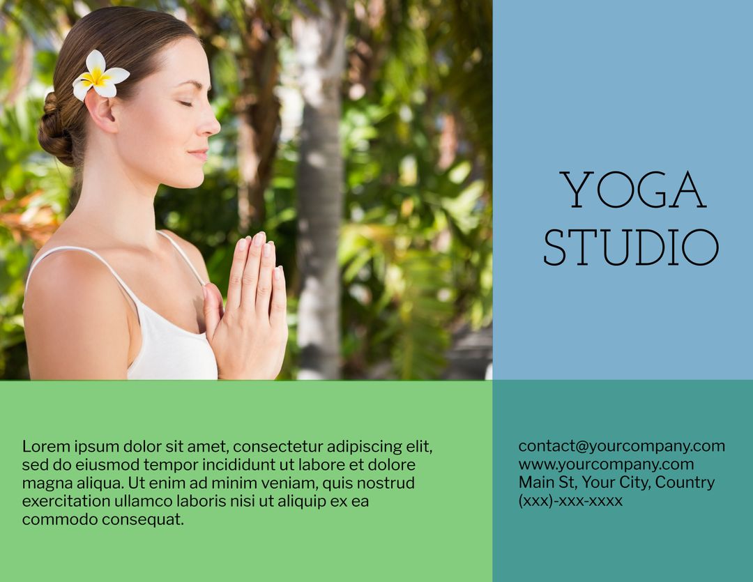 Serene Woman Practicing Yoga For Wellness Promotion