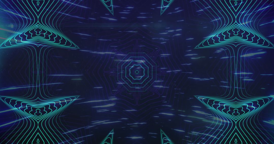 Dynamic Digital Interface with Moving Light Trails and Shapes