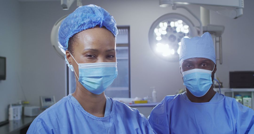 Confident African American Nurses in Operating Room - Free Images, Stock Photos and Pictures on Pikwizard.com