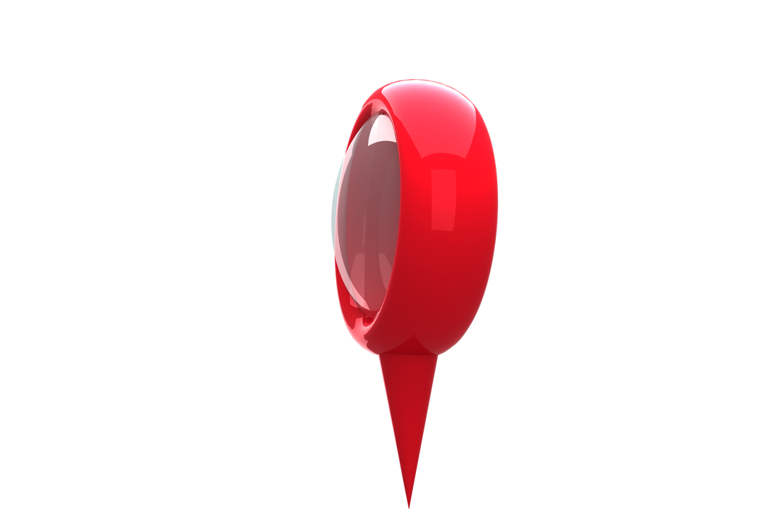 Transparent Red 3D Navigation Pointer Marker - Download Free Stock Images Pikwizard.com