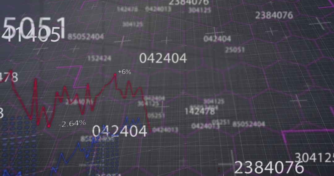 Digital Data Visualization with Rising Graph Lines