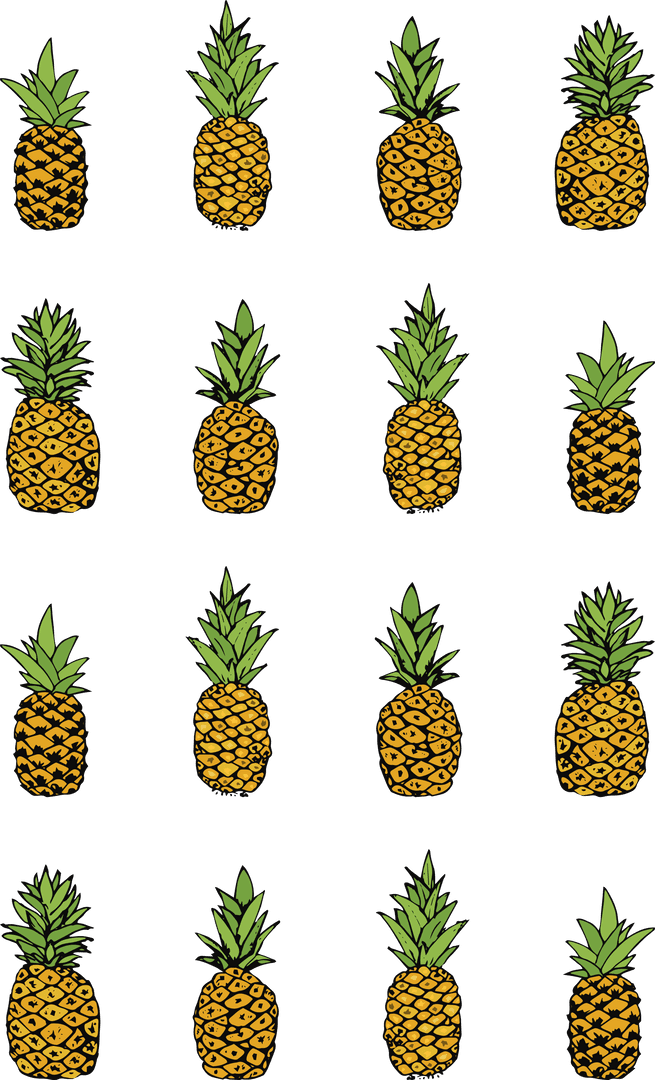 Seamless Transparent Pineapple Pattern in a Grid Design - Download Free Stock Images Pikwizard.com