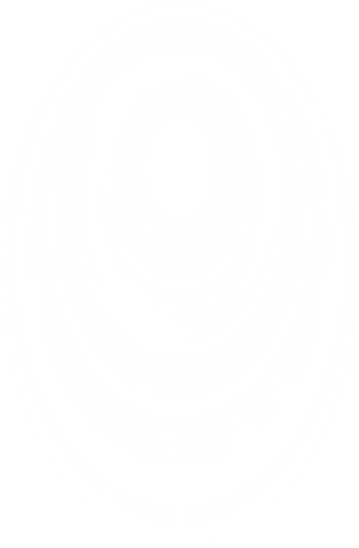 Digital White Circular Pattern on Transparent Background