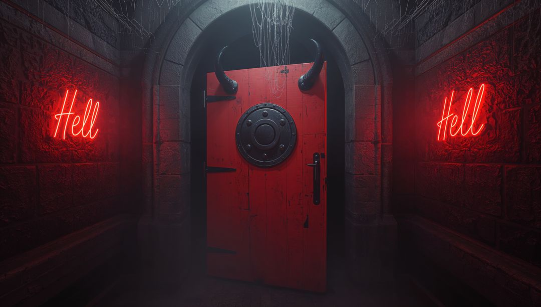 Atmospheric Dungeon Corridor with Gothic Elements