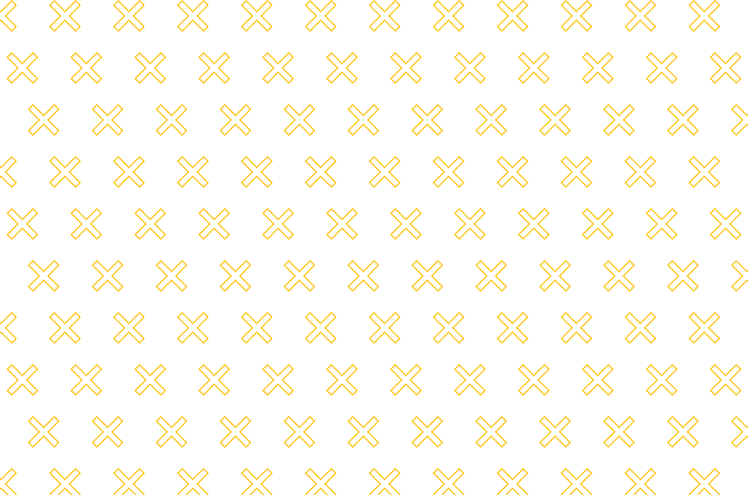 Yellow Cross Pattern on Transparent Background Vector
