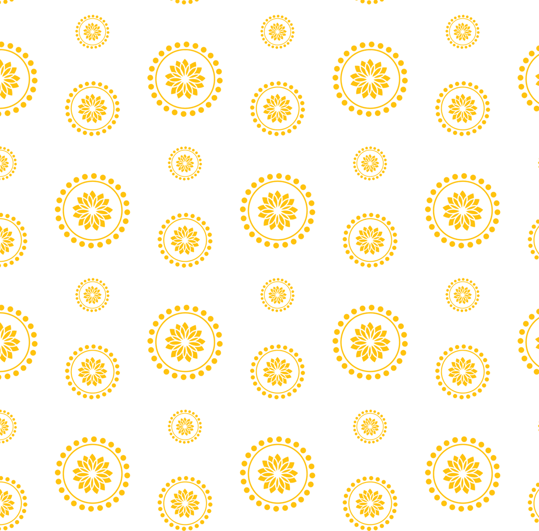 Seamless Yellow Floral Pattern on Transparent Background for Design Projects - Download Free Stock Images Pikwizard.com
