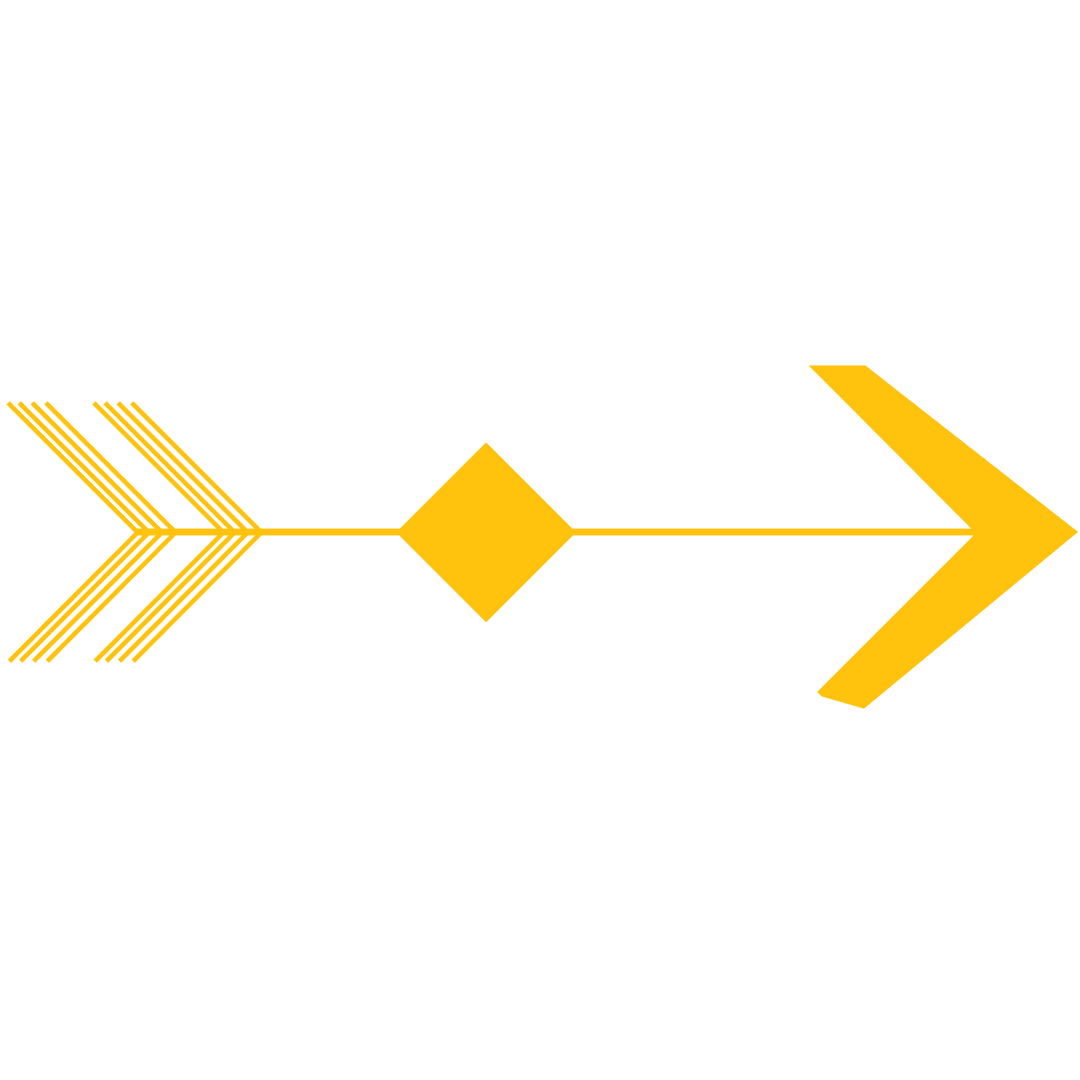 Yellow Arrow Design on Transparent Background for Navigation Graphics