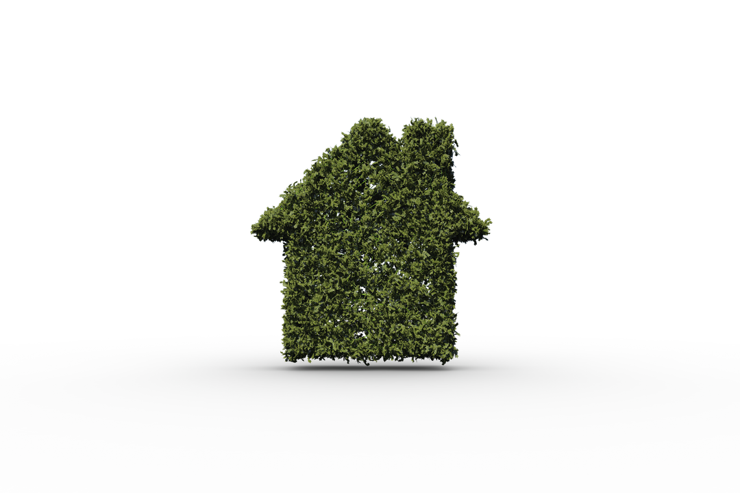 Transparent House Icon Made of Green Leaves on Transparent Background - Download Free Stock Images Pikwizard.com