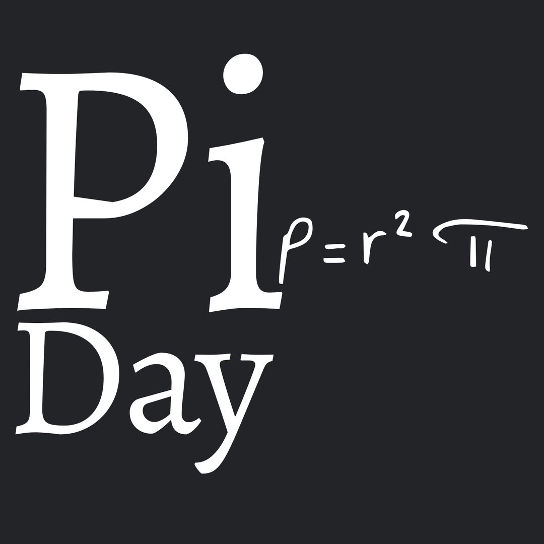 Pi Day Celebration Graphic with Mathematical Equation on Black Background - Download Free Stock Templates Pikwizard.com
