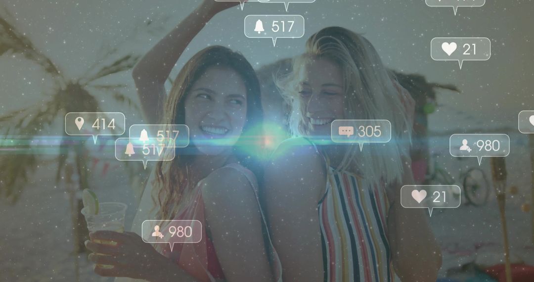 Social Media Celebration Dance Vibes at Beach Bash