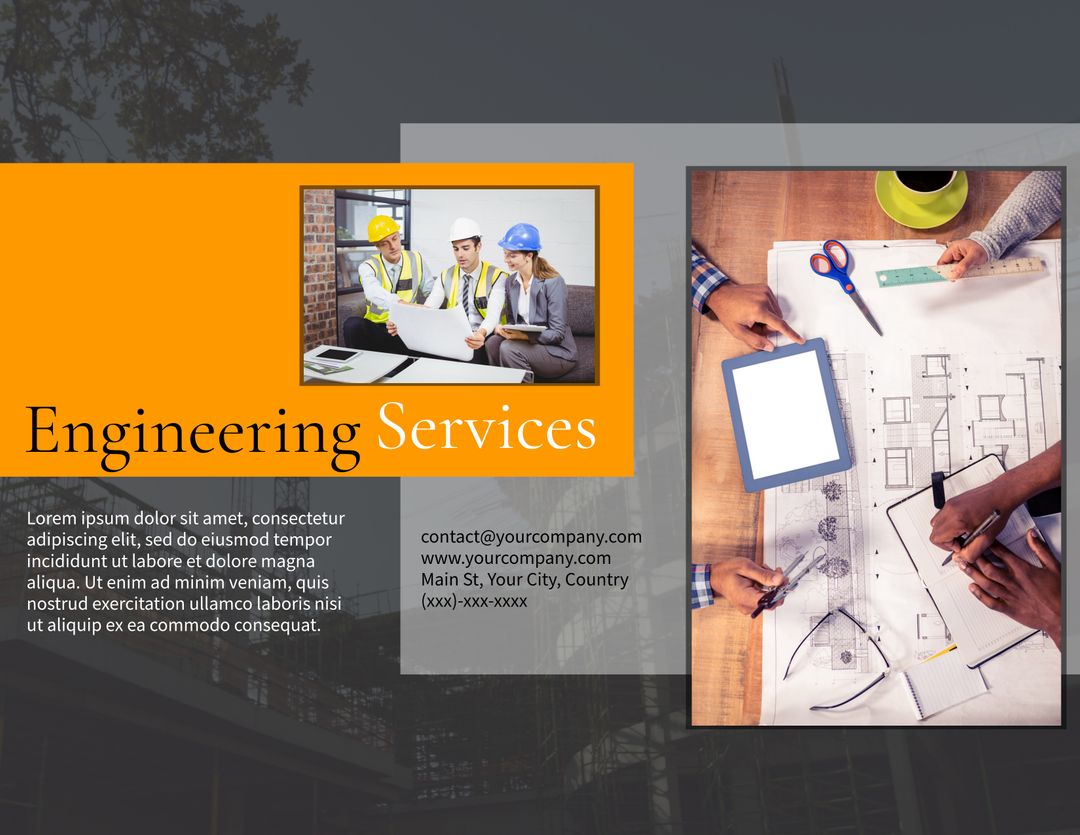 Engineering Team Collaborating on Architectural Plans - Download Free Stock Images Pikwizard.com