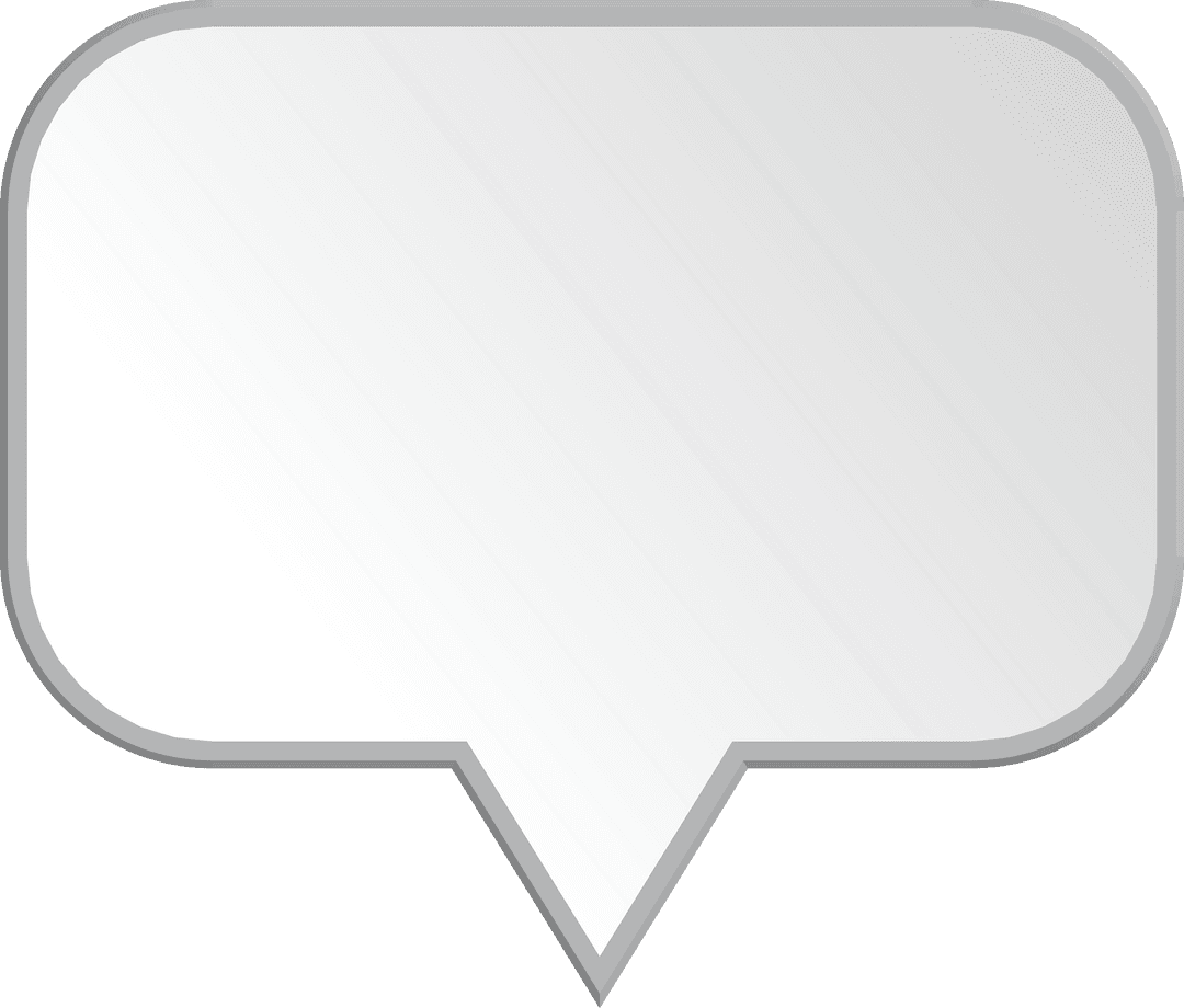 Transparent Speech Bubble Illustration for Communication Design