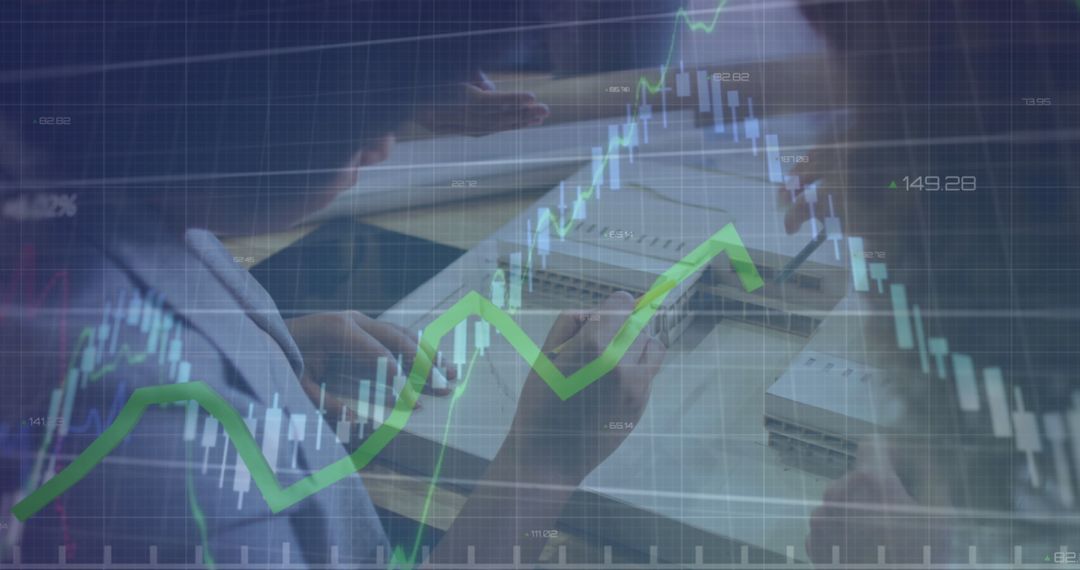 Financial Growth Concept with Data and Diverse Business Team