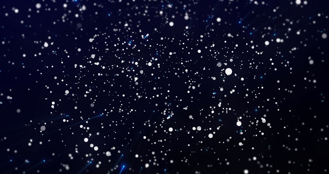 Cosmic Swirl of Particles in Digital Abstract Field