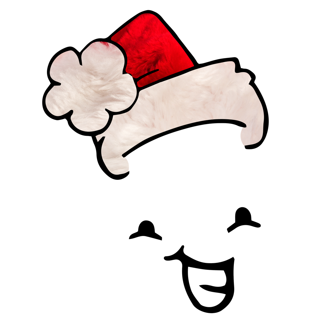 Happy Face with Santa Claus Hat on Transparent Background - Download Free Stock Images Pikwizard.com