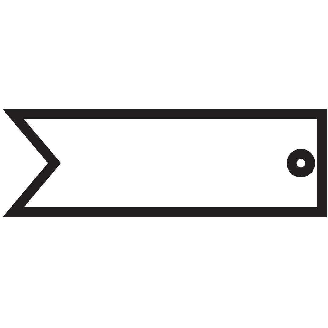 White Gift Tag with Black Border on Transparent Background - Download Free Stock Images Pikwizard.com