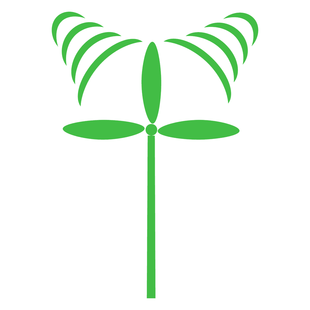 Transparent Vector of Green Windmill Highlighting Clean Energy