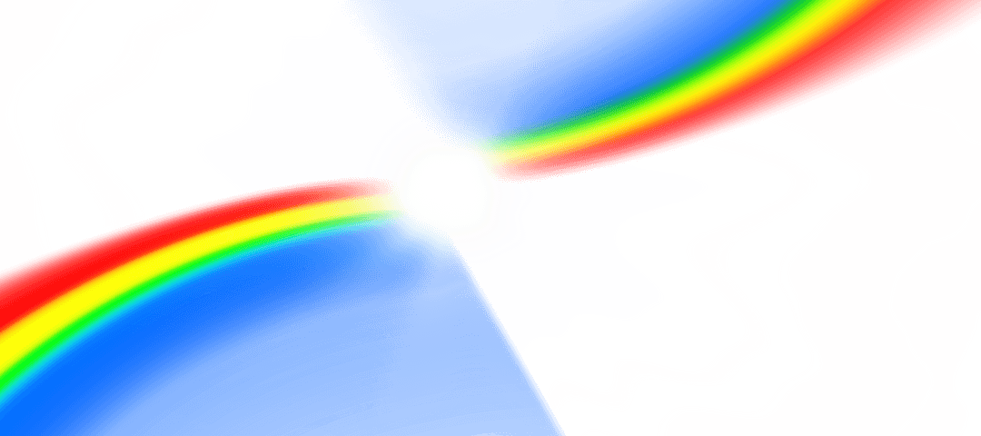 Bright Rainbow Colors on Transparent Background Creating a Vibrant Effect