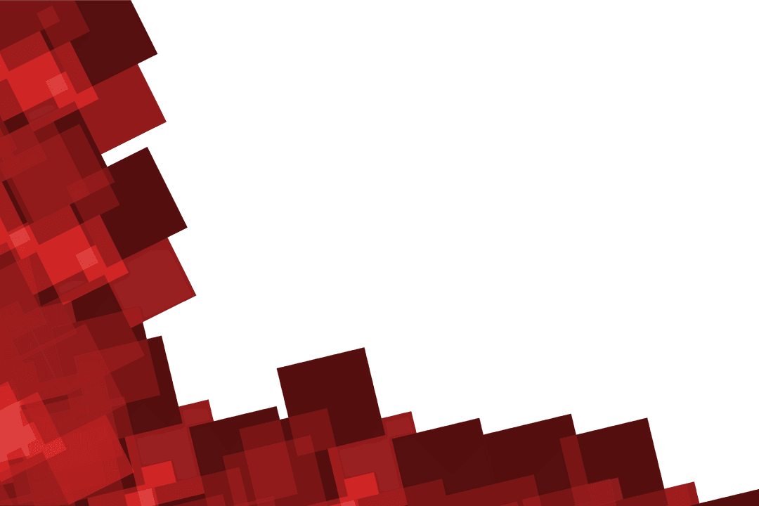 Dynamic Red and Claret Cubes on Transparent Background for Modern Design