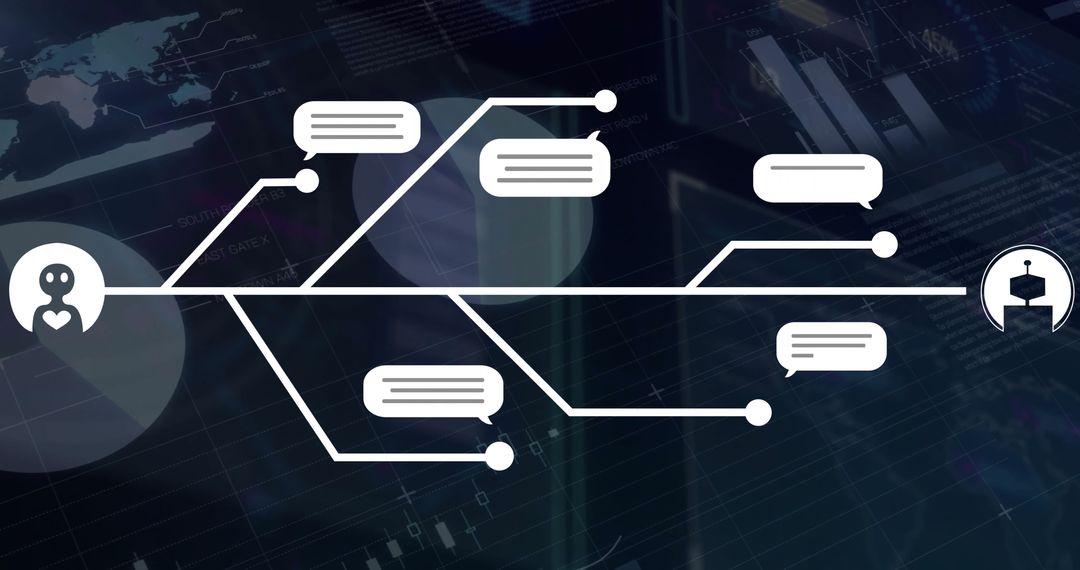Digital Data Network with AI Chatbot Connections