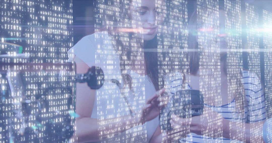 Women Using Technology for Digital Payment Processing