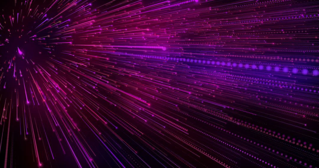 Vivid Neon Light Streaks in Motion