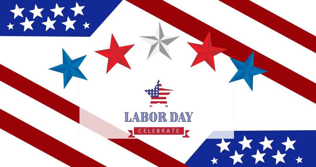 Patriotic Design Featuring Labor Day Celebration Theme