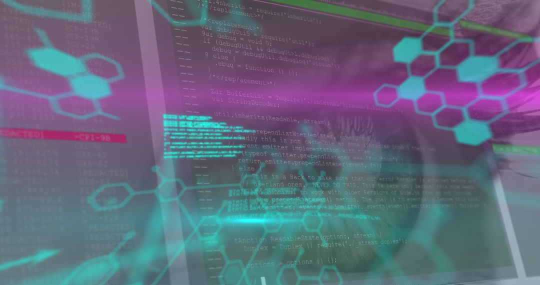 Futuristic Interface Showing Chemistry and Data Analysis