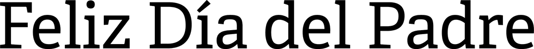 Feliz Día del Padre Text with Transparent Background Decor