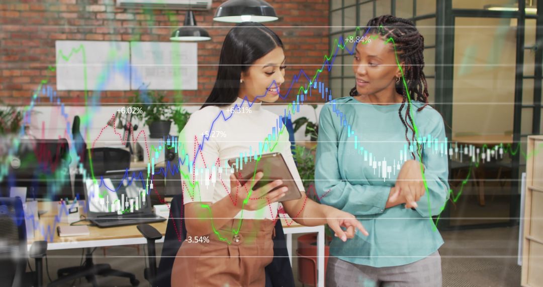 Diverse Business Team Analyzing Data for Market Trends