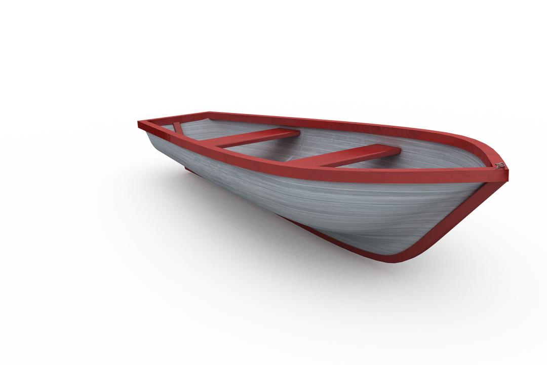 Transparent background red and white painted boat isolated - Download Free Stock Images Pikwizard.com