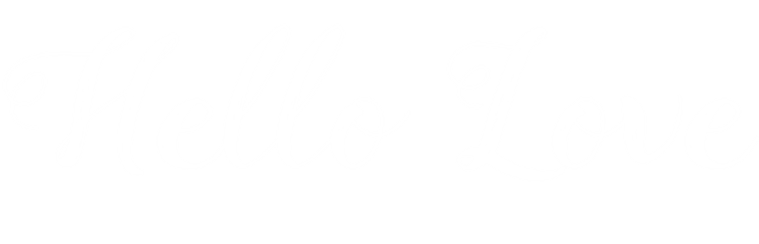 Hello Love Text PNG with Transparent Background for Romance