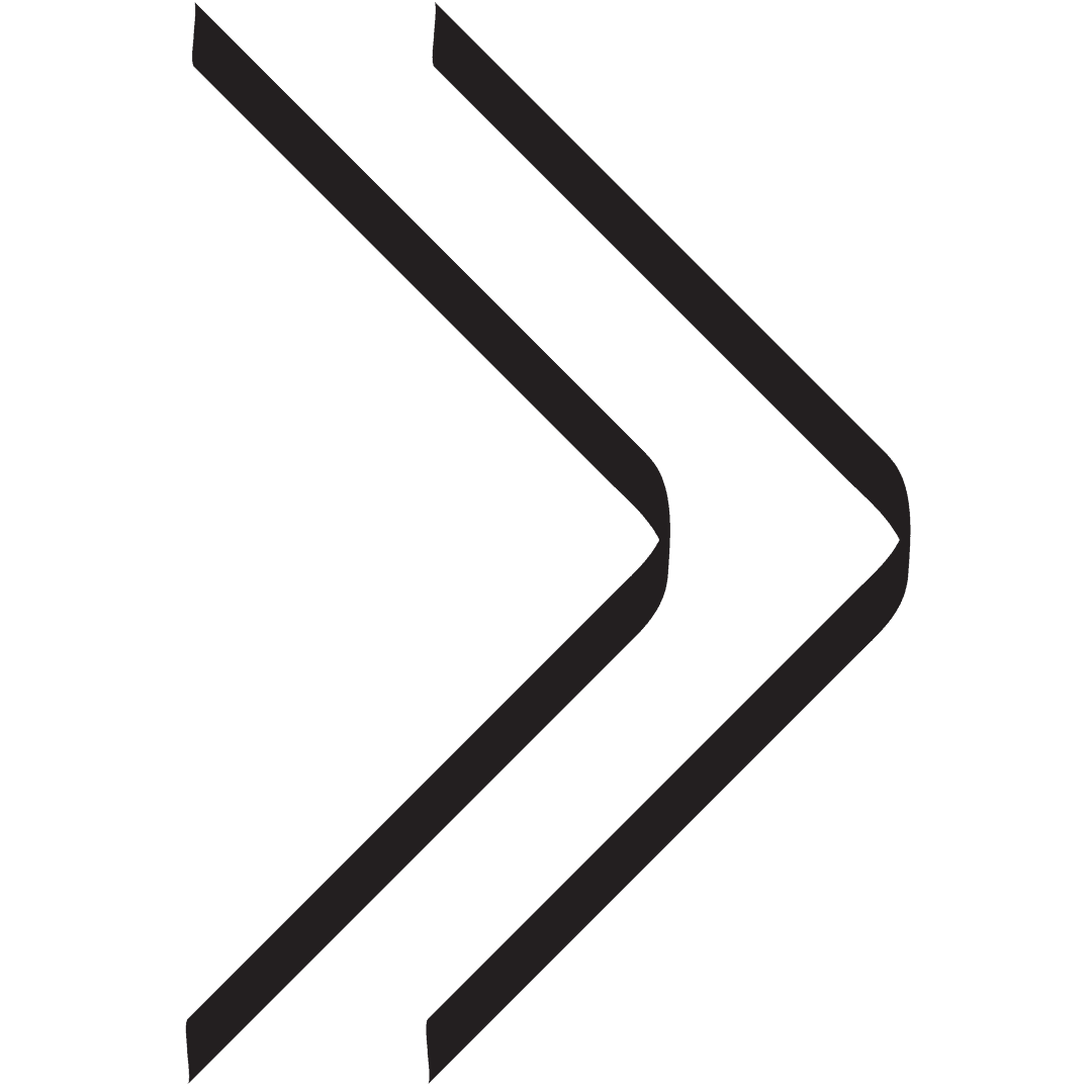 Black Double Arrows Vector on Transparent Background