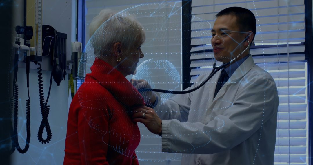 Doctor Using Stethoscope Telemedicine Concepts in Modern Healthcare