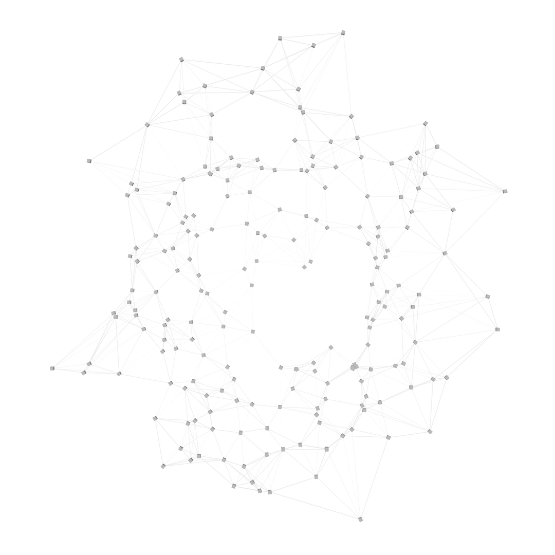 Abstract 3D Geometric Wireframe Structure Transparent PNG