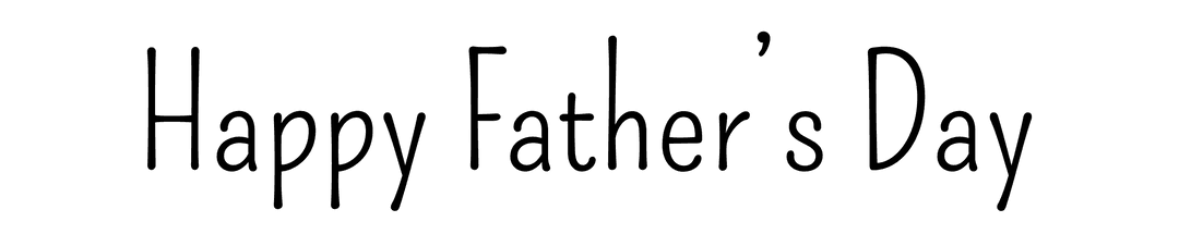 Happy Father's Day Celebratory Transparent Text Design