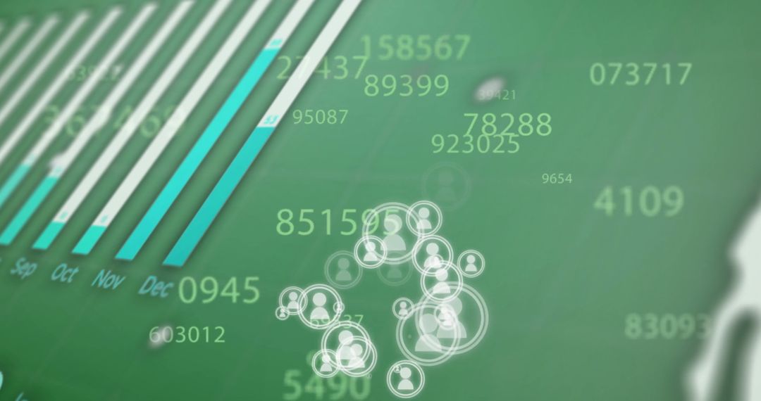 Digital Data Processing with Network of People Icons