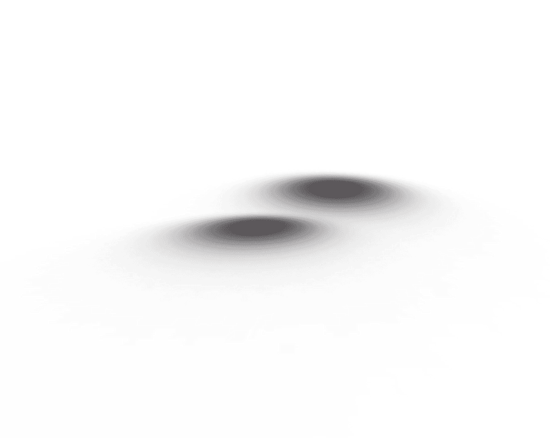 Black Double Shadow on Transparent Background