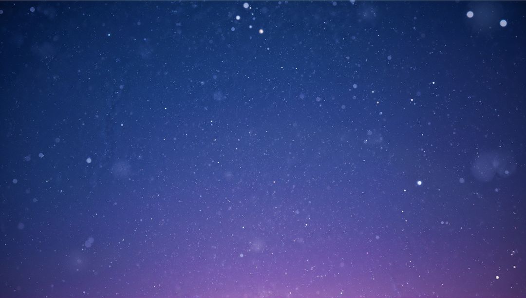 Ethereal Twilight Sky with Shimmering Stars and Soft Bokeh Effects