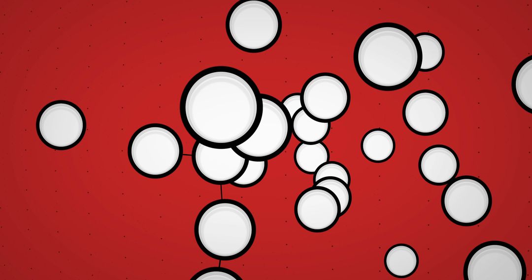 Abstract Digital Network with People Icons