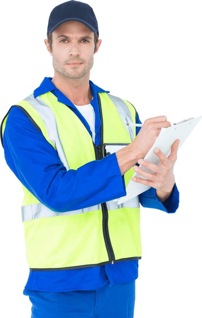 Confident Supervisor with Transparent Background