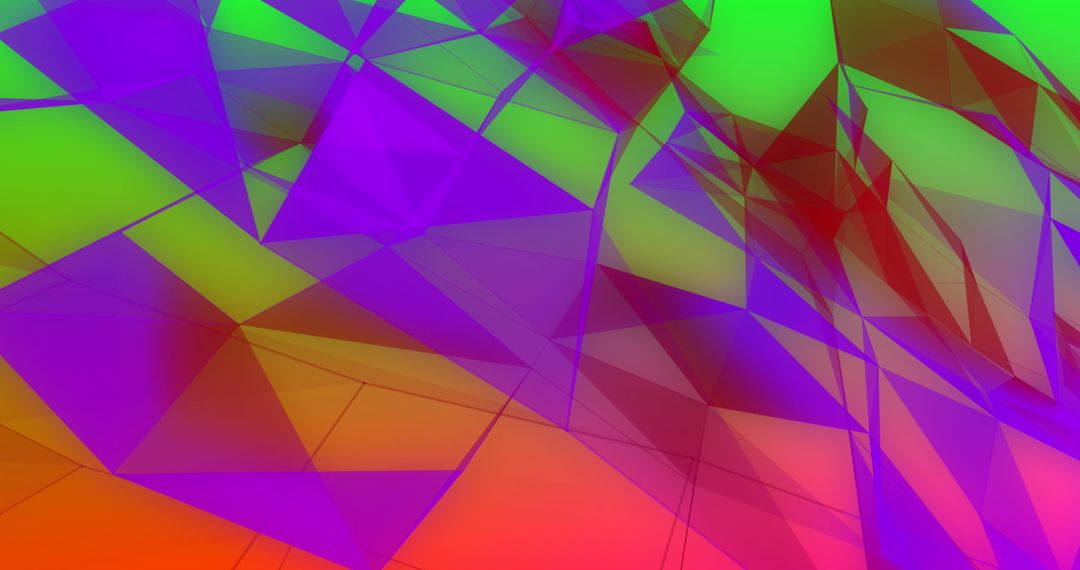 Vibrant Abstract Geometric Pattern with Colorful Triangles