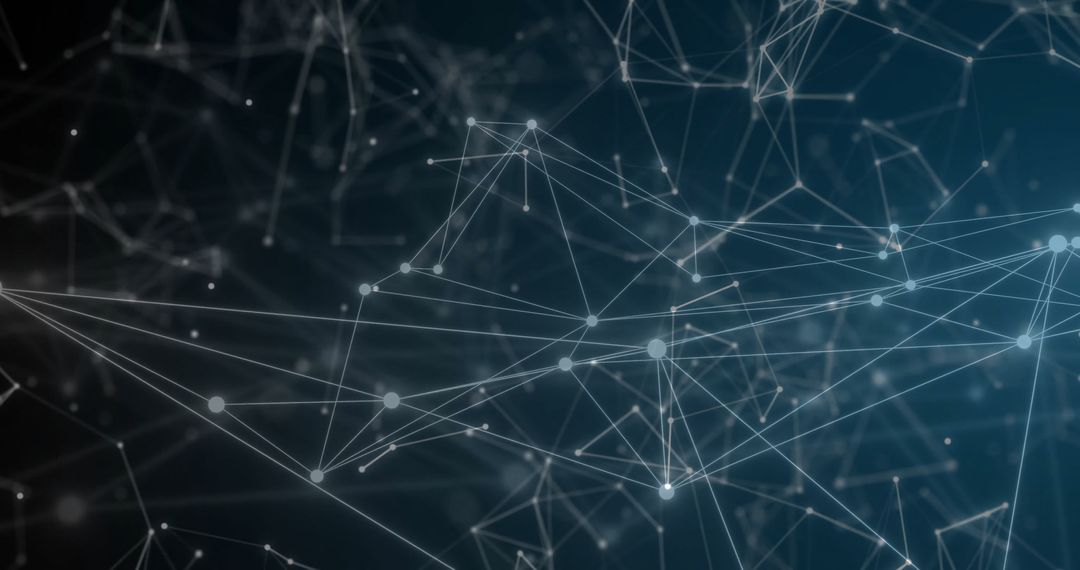 Abstract Network of Connections Depicted in Digital Form