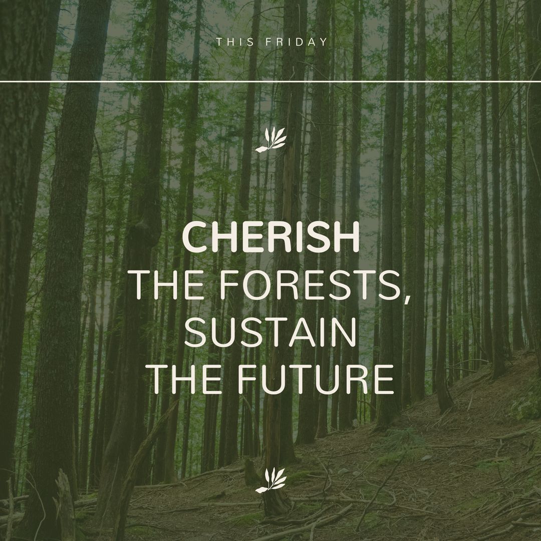 Forests Conservation Awareness Campaign with Inspirational Message - Download Free Stock Templates Pikwizard.com