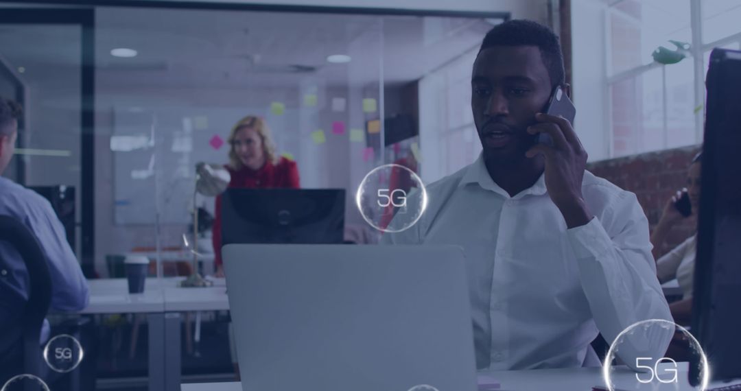 Advanced Technology Concept with 6G Network and Business Communication