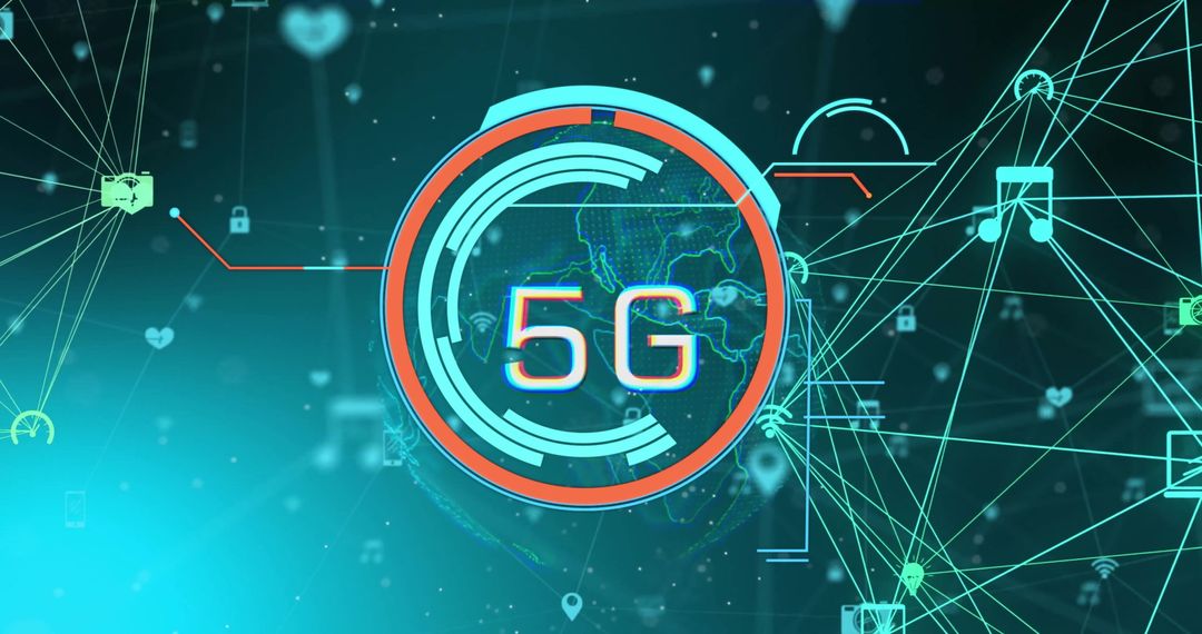 5G Network Concept with Digital Global Connections